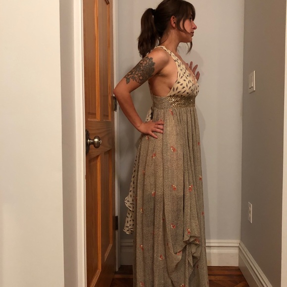 free people pennies from heaven maxi dress size 0 - Picture 6 of 6
